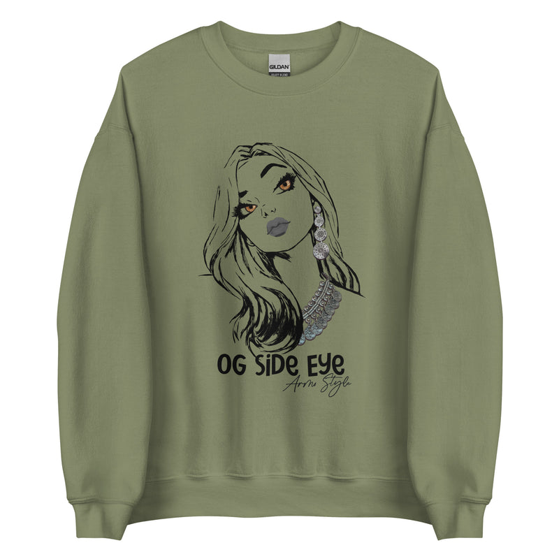 Armenian Eyes, Unisex Sweatshirt, OG Side Eye, Armo Style