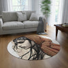 Armenian Eyes, Round Rug, Style 3