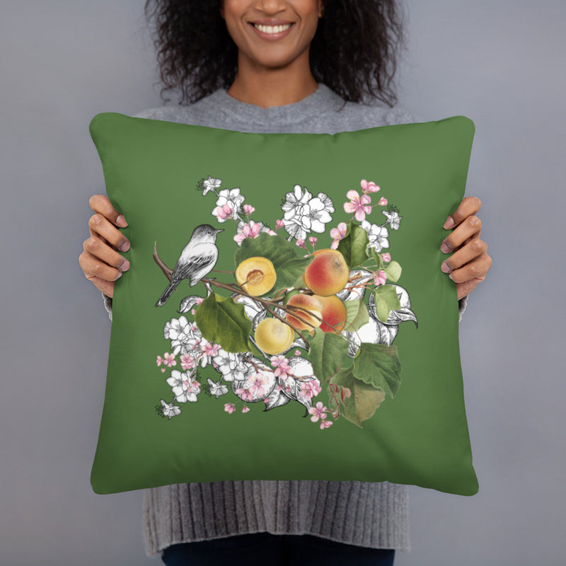 Armenian Symbols, Apricot, Throw Pillow