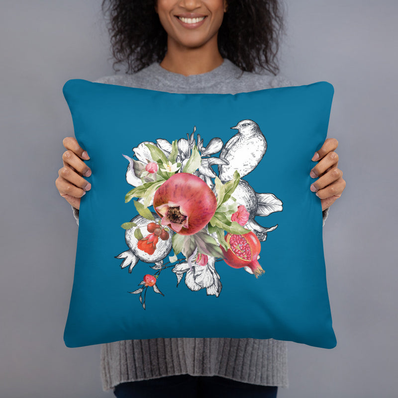 Armenian Symbols, Pomegranate, Throw Pillow