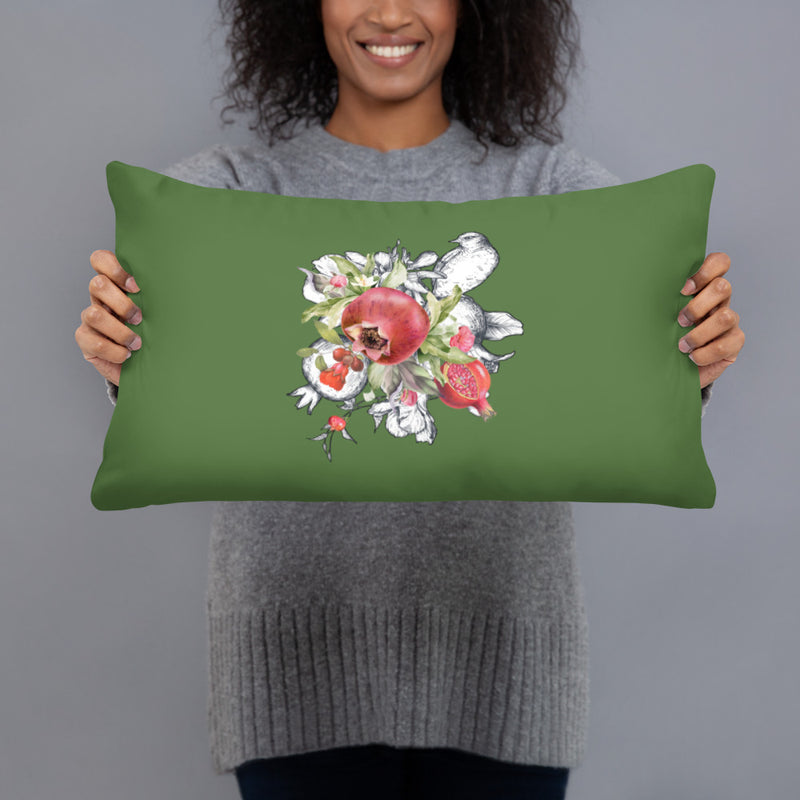 Armenian Symbols, Pomegranate, Throw Pillow