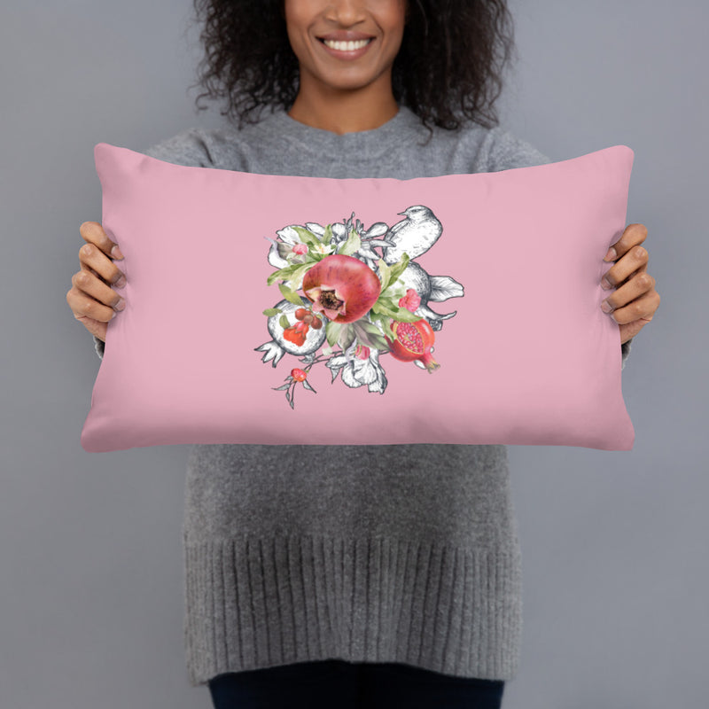 Armenian Symbols, Pomegranate, Throw Pillow