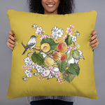 Armenian Symbols, Apricot, Throw Pillow