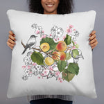 Armenian Symbols, Apricot, Throw Pillow