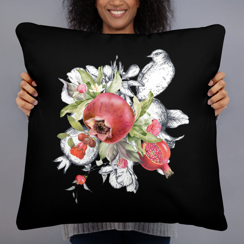 Armenian Symbols, Pomegranate, Throw Pillow