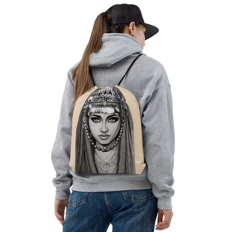 Armenian Eyes, Drawstring Bag, Style 1