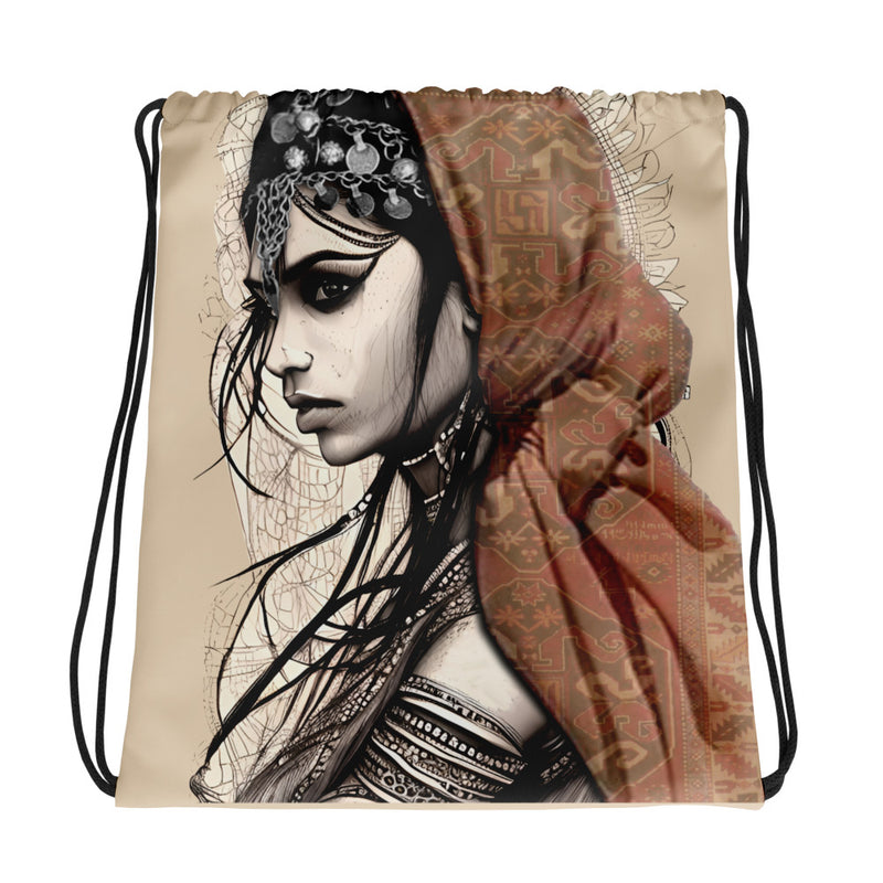 Armenian Eyes, Drawstring Bag, Style 3