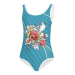 Armenian Symbols, Pomegranate, Kids Swimsuit, Sizes 2T-7