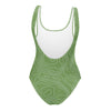 Armenian Symbols, Pomegranate, One-Piece Swimsuit, Green