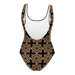 Armenian Symbols, Eternity, Infinity Pattern, One-Piece Swimsuit