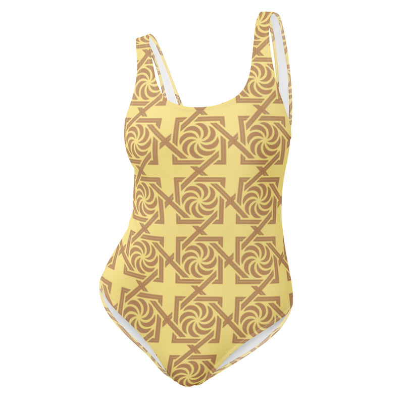 Armenian Symbols, Eternity, Infinity Pattern, One-Piece Swimsuit