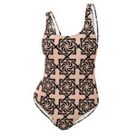 Armenian Symbols, Eternity, Infinity Pattern, One-Piece Swimsuit