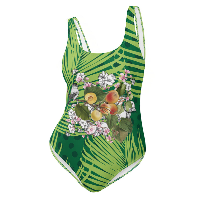 Armenian Symbols, Apricot, One-Piece Swimsuit