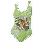 Armenian Symbols, Apricot, One-Piece Swimsuit