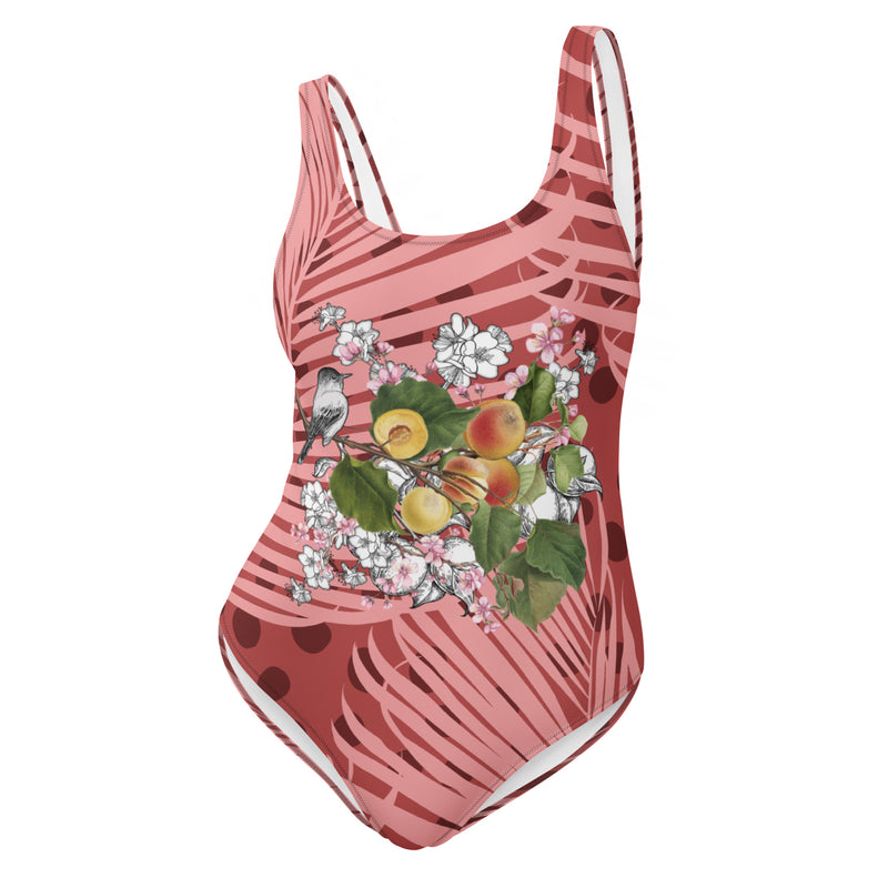 Armenian Symbols, Apricot, One-Piece Swimsuit