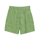 Armenian Symbols, Apricot, Men's Swim Trunks, Green