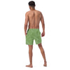 Armenian Symbols, Apricot, Men's Swim Trunks, Green