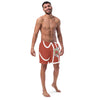 Armenian Symbols, Pomegranate, Men's Swim Trunks, Red