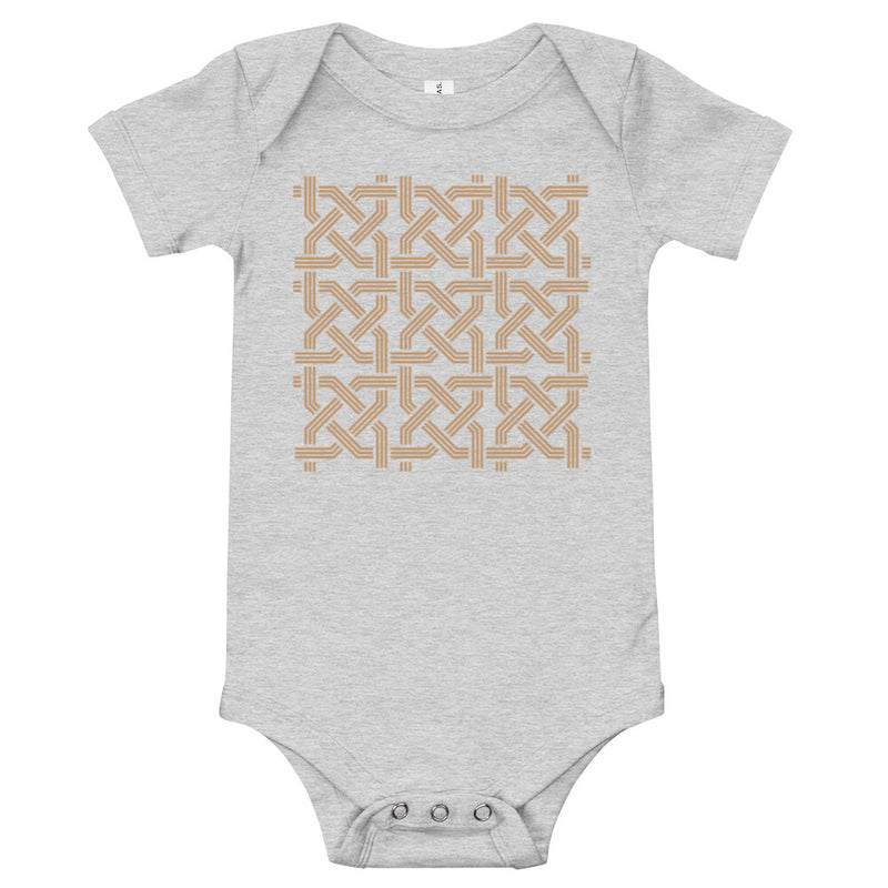 Armenian Symbols, Baby Short Sleeve Bodysuit, Khachkar