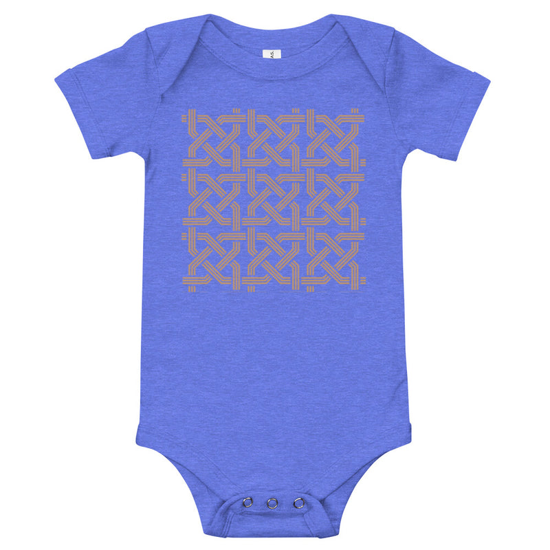 Armenian Symbols, Baby Short Sleeve Bodysuit, Khachkar