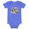 Armenian Symbols, Baby Short Sleeve Bodysuit, Apricot