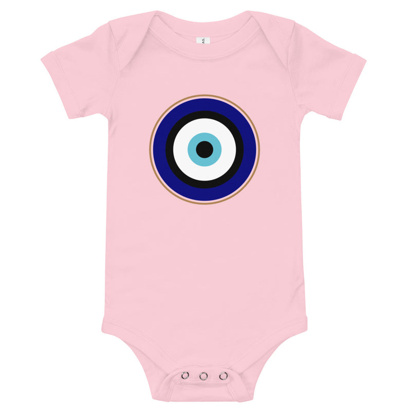 Armenian Symbols, Baby Short Sleeve Bodysuit, Evil Eye