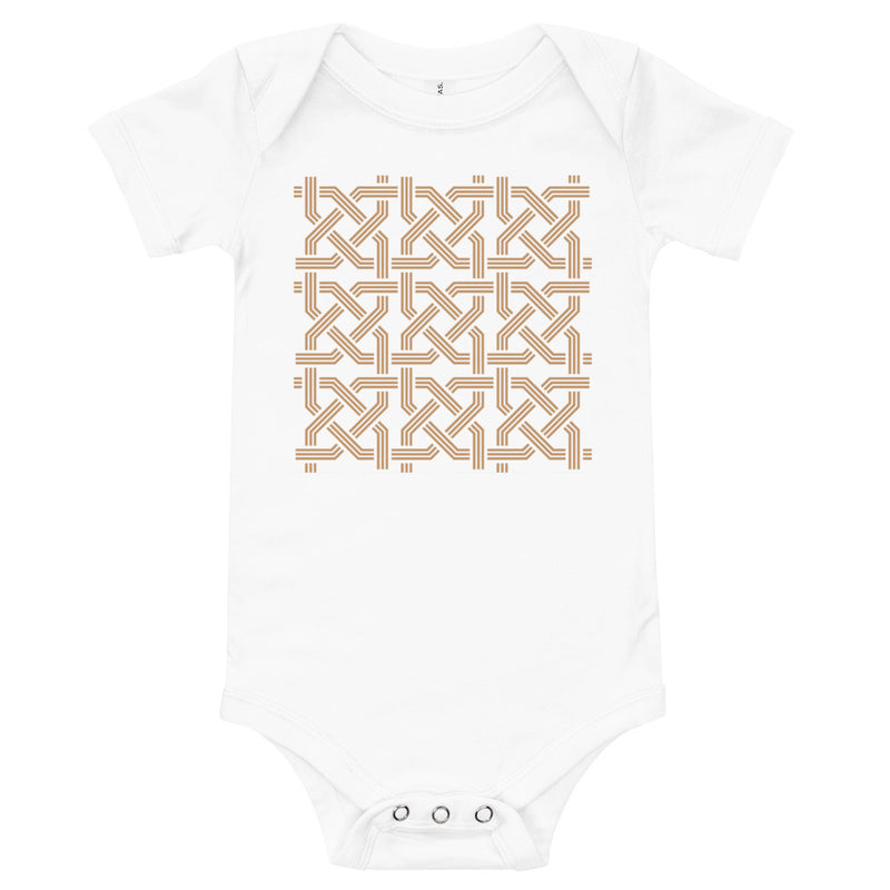 Armenian Symbols, Baby Short Sleeve Bodysuit, Khachkar