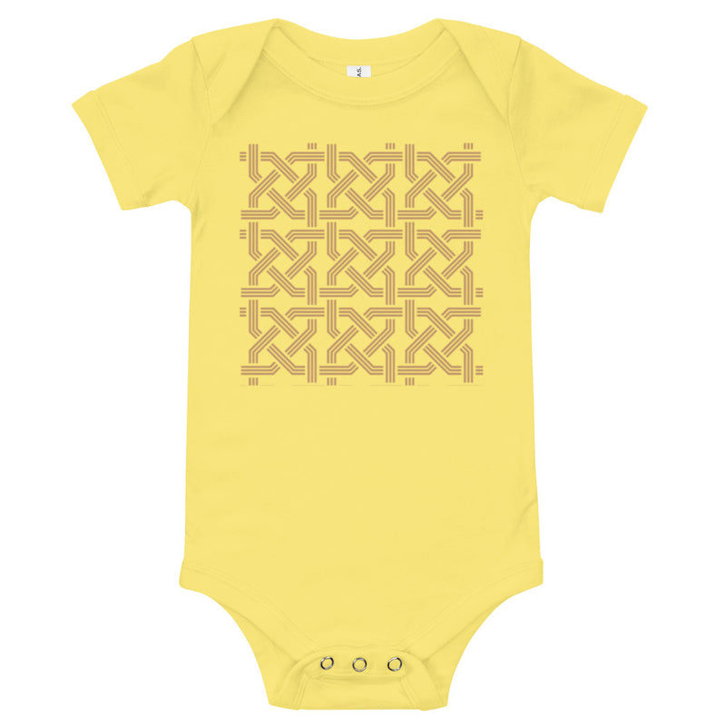 Armenian Symbols, Baby Short Sleeve Bodysuit, Khachkar