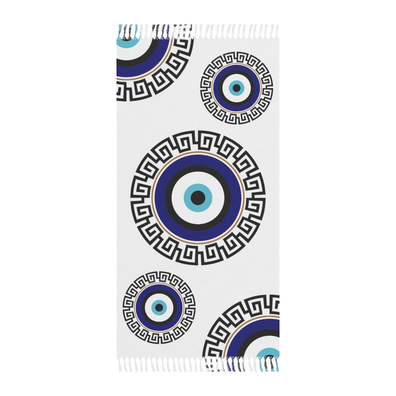 Armenian Symbols, Evil Eye, Greek Key Pattern Boho Beach Cloth