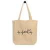 Heartbeat, Eco Tote Bag, Coffee