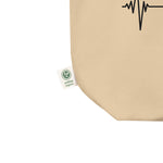 Heartbeat, Eco Tote Bag, Coffee