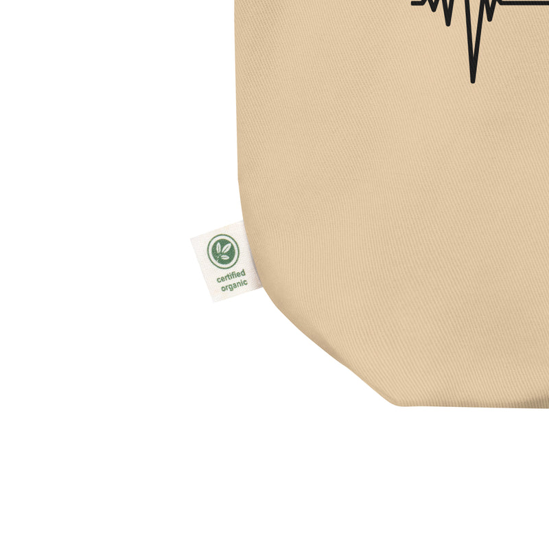 Heartbeat, Eco Tote Bag, Pomegranate