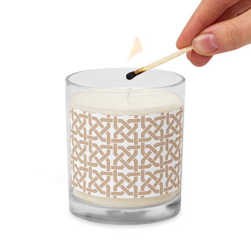 Armenian Symbols, Glass Jar Soy Wax Candle, Khachkar