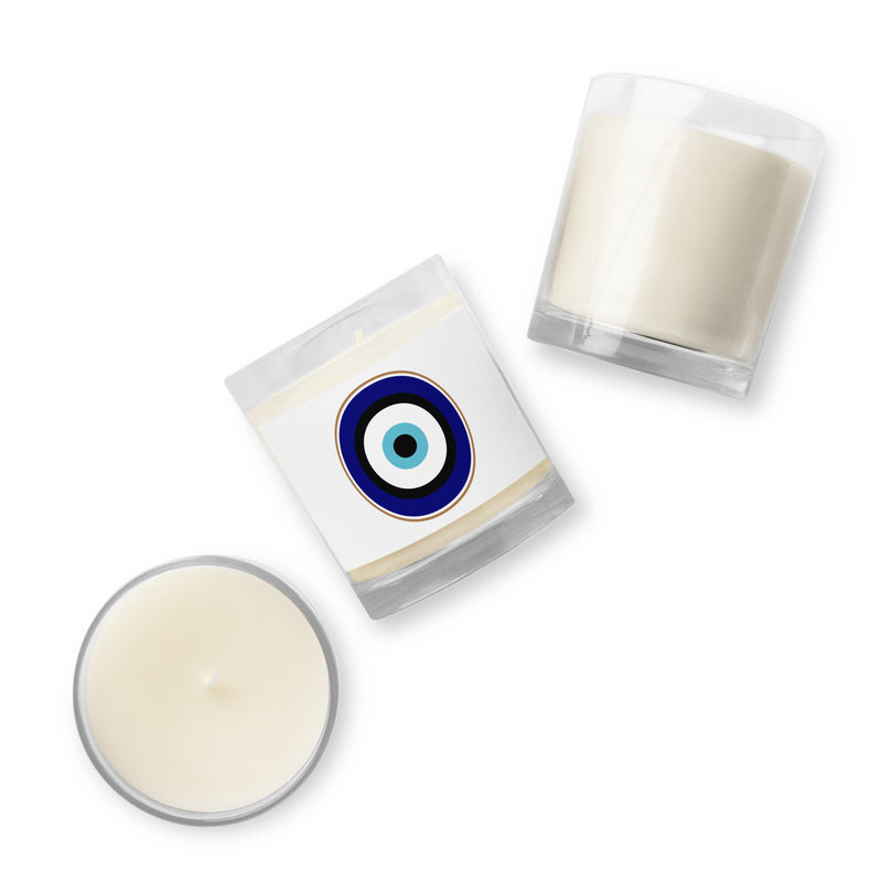 Armenian Symbols, Glass Jar Soy Wax Candle, Evil Eye