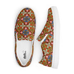 Men’s Slip-on Canvas Shoes, Armenian Ornamental Art