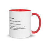 Armenian Idiom, Mug with Color Inside, Ttvats Demk