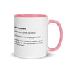 Armenian Idiom, Mug with Color Inside, Lezoos Kap Enkav