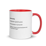 Armenian Idiom, Mug with Color Inside, Glookhs Gnats