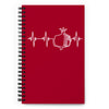 Heartbeat, Spiral Notebook, Pomegranate