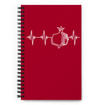 Heartbeat, Spiral Notebook, Pomegranate