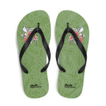 Armenian Symbols, Pomegranate, Flip-Flops, Green, Swimwear Collection