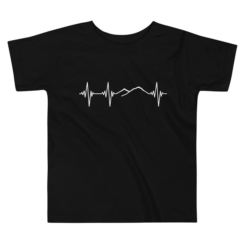 Heartbeat, Toddler Short Sleeve Tee, Ararat, White Monotone