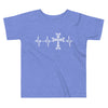 Heartbeat, Toddler Short Sleeve Tee, Khachkar, White Monotone