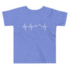 Heartbeat, Toddler Short Sleeve Tee, Ararat, White Monotone