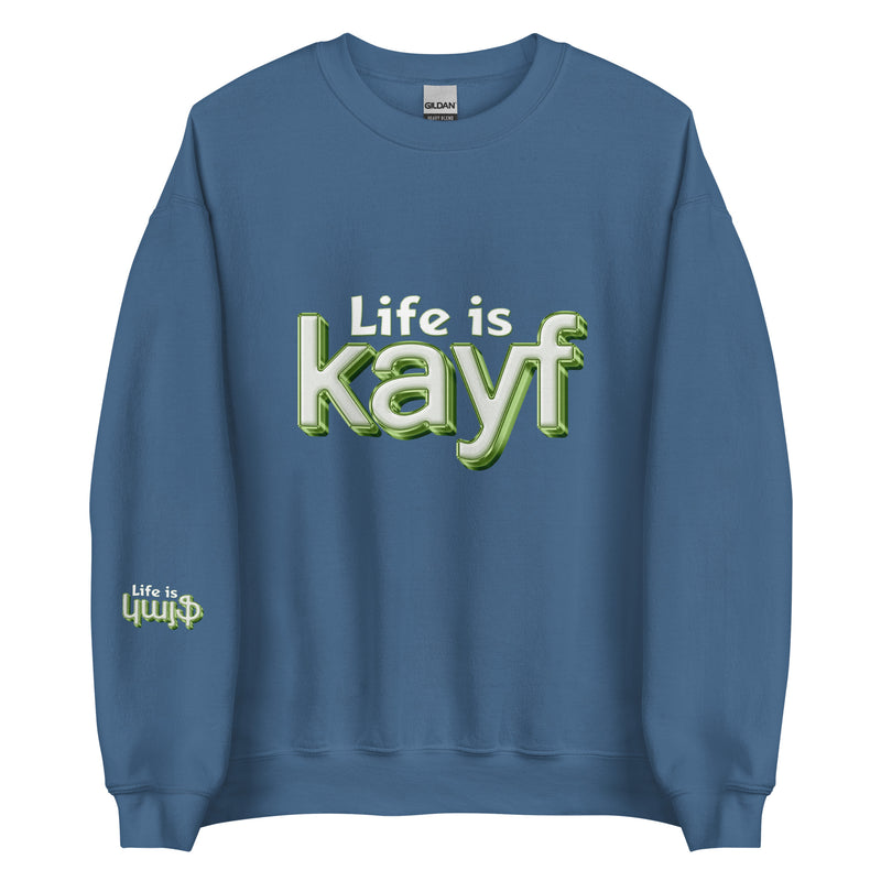 ArmEnglish, Unisex Sweatshirt, Life is Kayf