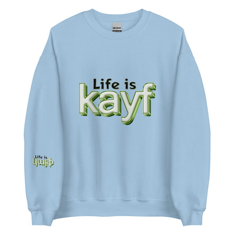 ArmEnglish, Unisex Sweatshirt, Life is Kayf