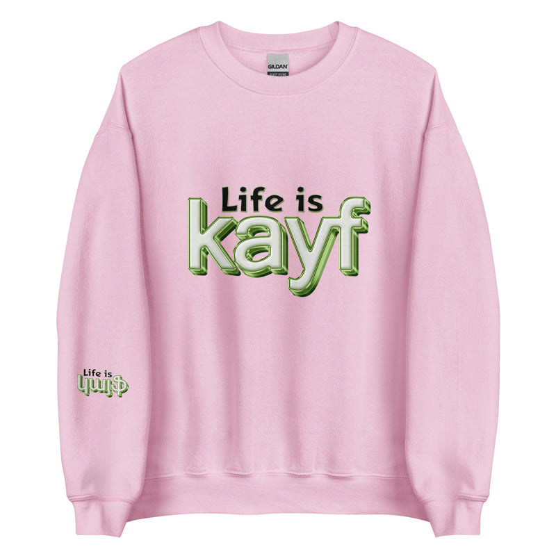 ArmEnglish, Unisex Sweatshirt, Life is Kayf