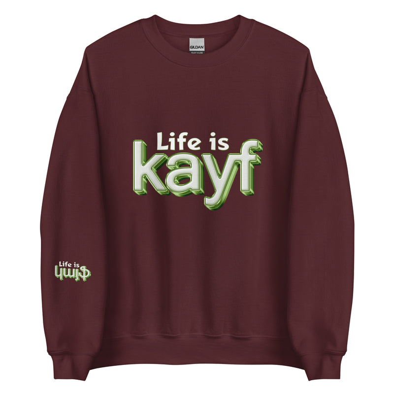 ArmEnglish, Unisex Sweatshirt, Life is Kayf