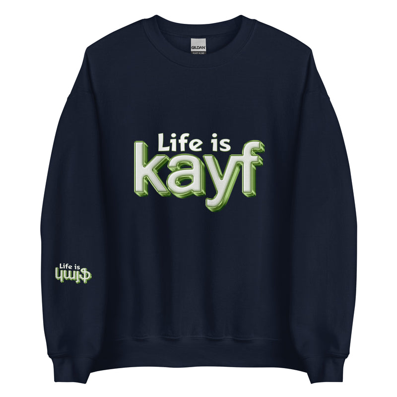 ArmEnglish, Unisex Sweatshirt, Life is Kayf