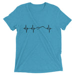 Heartbeat, Unisex Short Sleeve T-Shirt, Ararat, Black Monotone